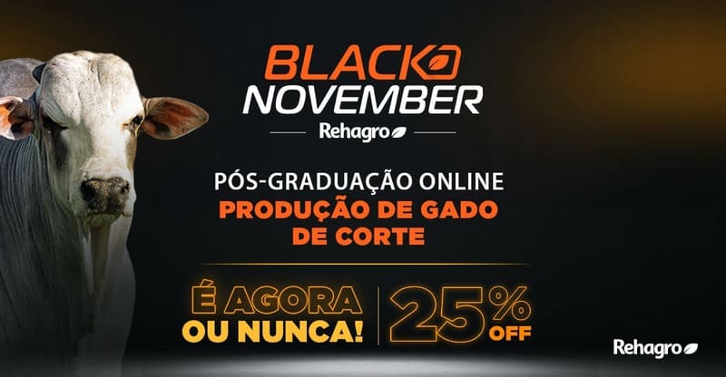 Pós-Graduação Produção de Gado de Corte Banner Pós-graduação Produção de gado de corte - Black November