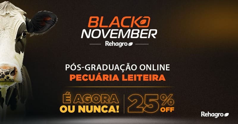 Banner Pós-graduação em Pecuária Leiteira - Black November