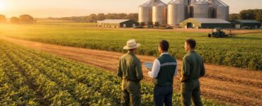 Imagem retratando uma fazenda lucrativa