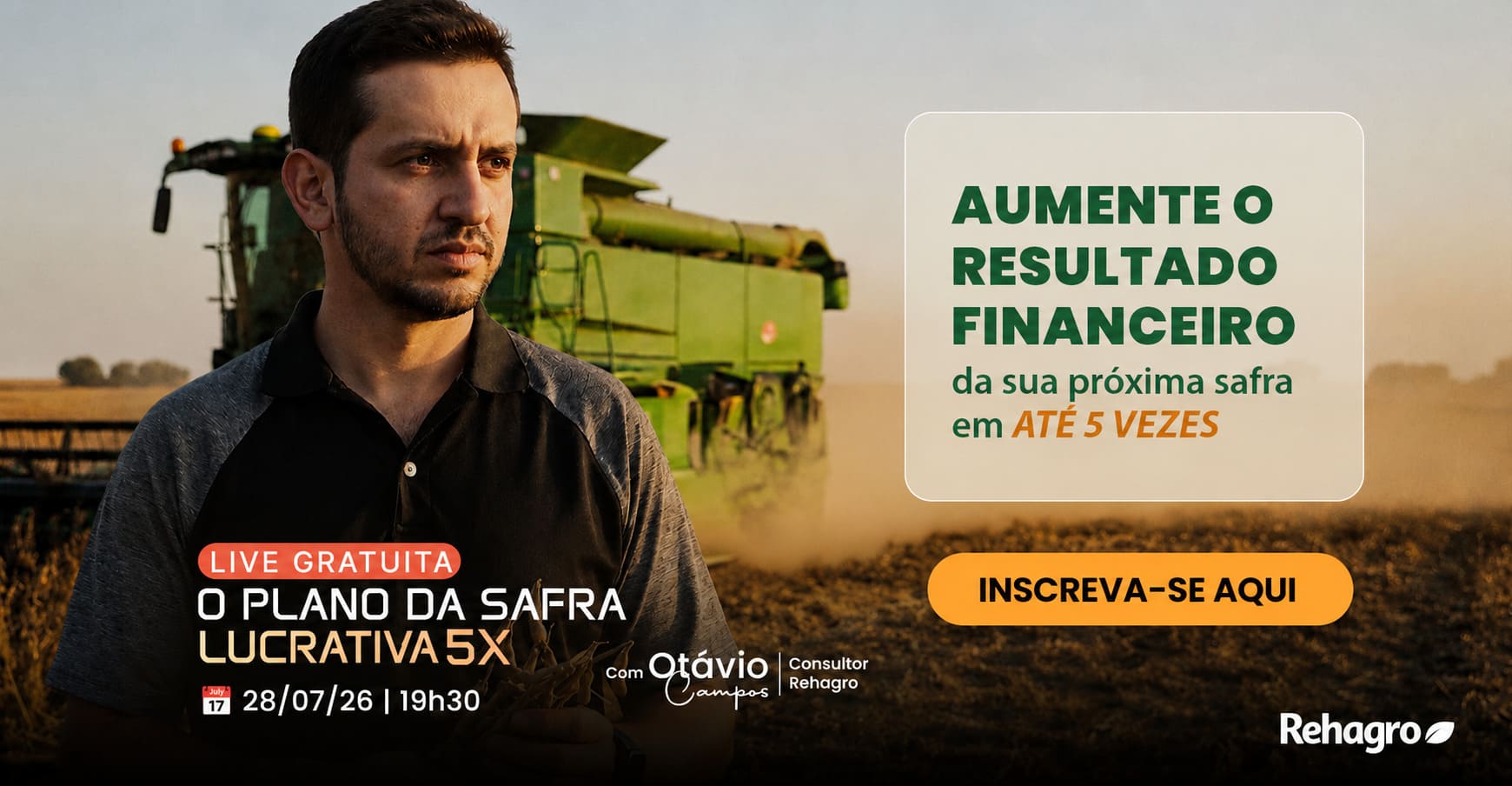 Clique e saiba mais! Live Plano da Safra Lucrativa