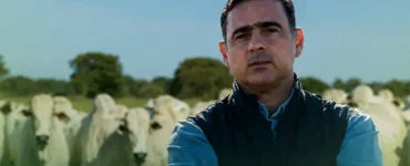 Antonio Chaker em uma fazenda de pecuária de corte