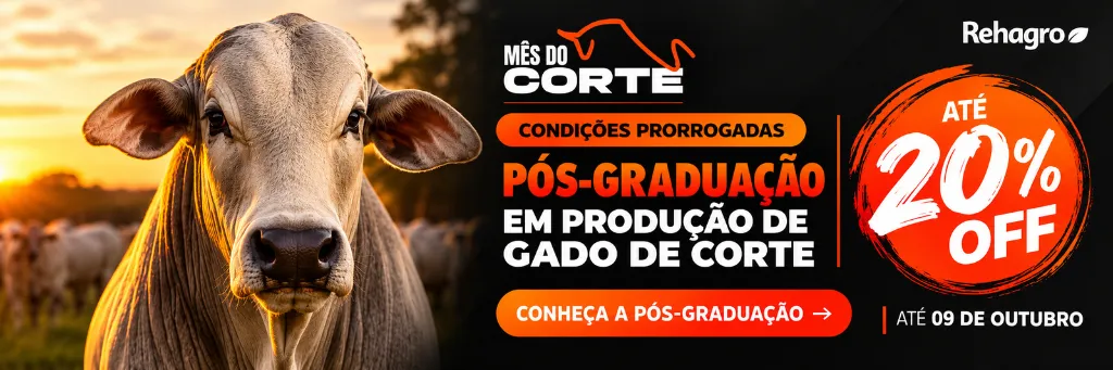 Clique e saiba mais sobre a pós-graduação! Banner Pós-graudação em Produção de Gado de Corte